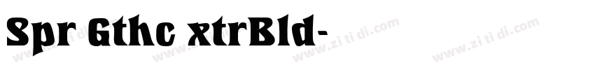 Spr Gthc xtrBld字体转换